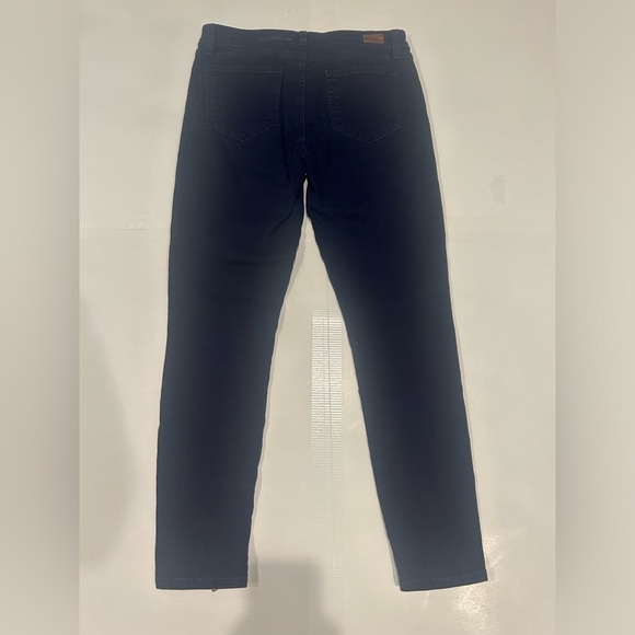 Paige Skinny Crop Jeans Women’s 29 Zipper Hem Blue - Picture 2 of 11